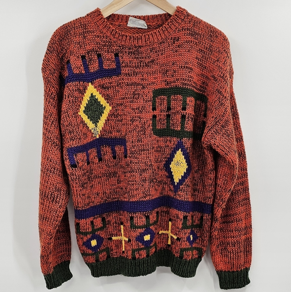 Preview Orange Vintage Sweater Size Large